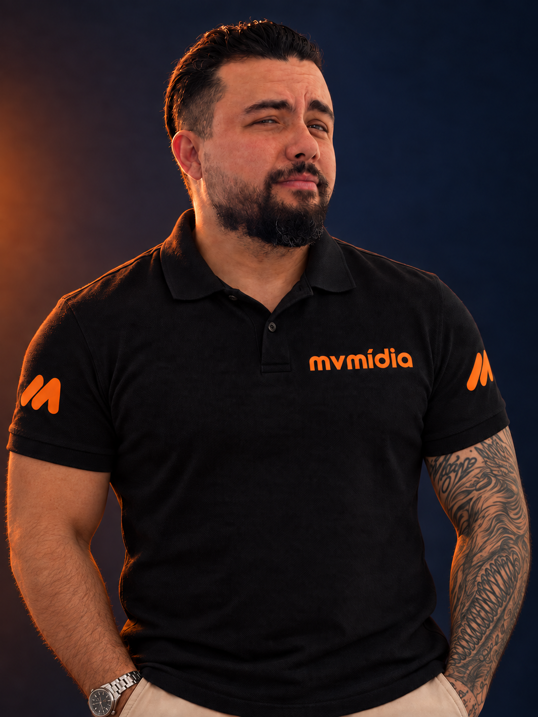 Rodrigo Duarte, Mineiro das Vendas, de polo preta MV Mídia